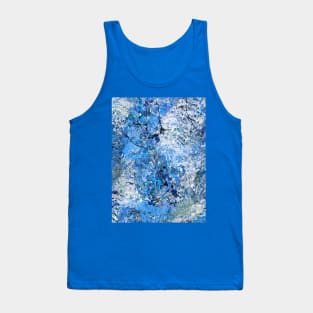 Blue Drops Abstraction Tank Top